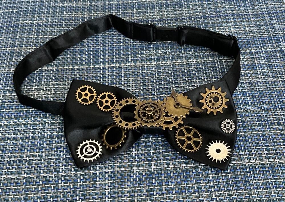 Black Steampunk Bow Tie